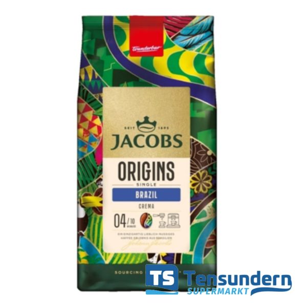 Jacobs Origins Brazil Bohnen 1000 Gramm